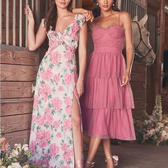 Lulus Sensational Spring White Floral Print Ruffled Maxi Dress - Picture 5 of 10